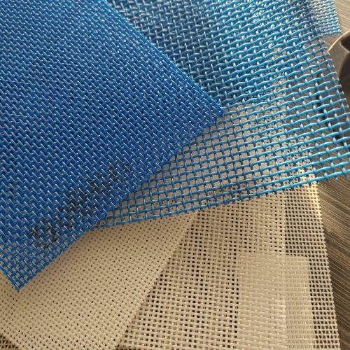Polyester Plain Weave Square Hole Mesh Conveyor Belt
