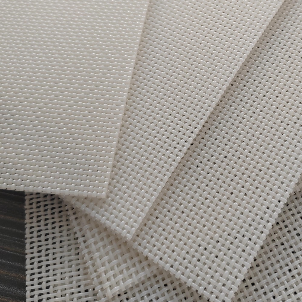 Polyester Plain Weave Square Hole Mesh Conveyor Belt