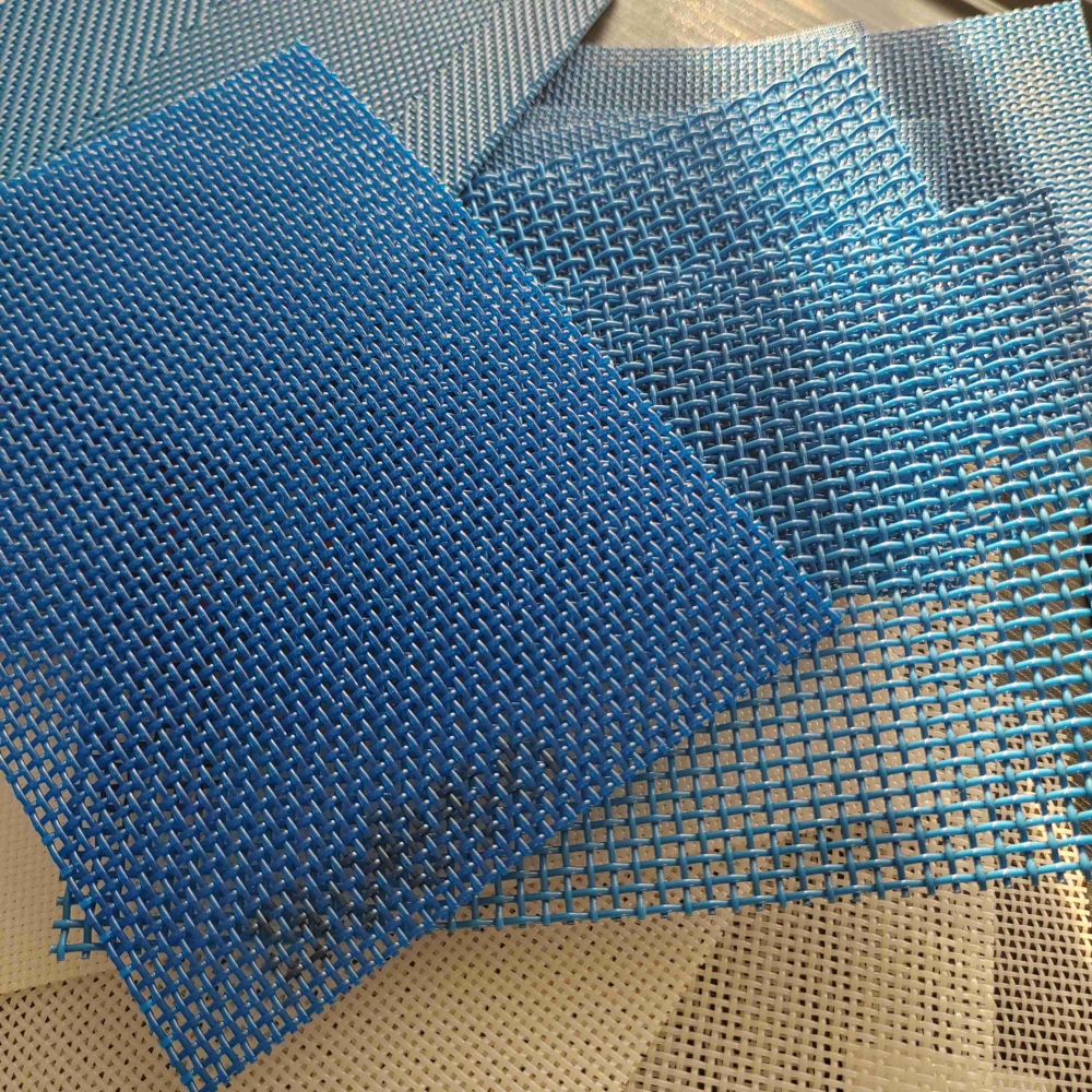 Polyester Plain Weave Square Hole Mesh Conveyor Belt